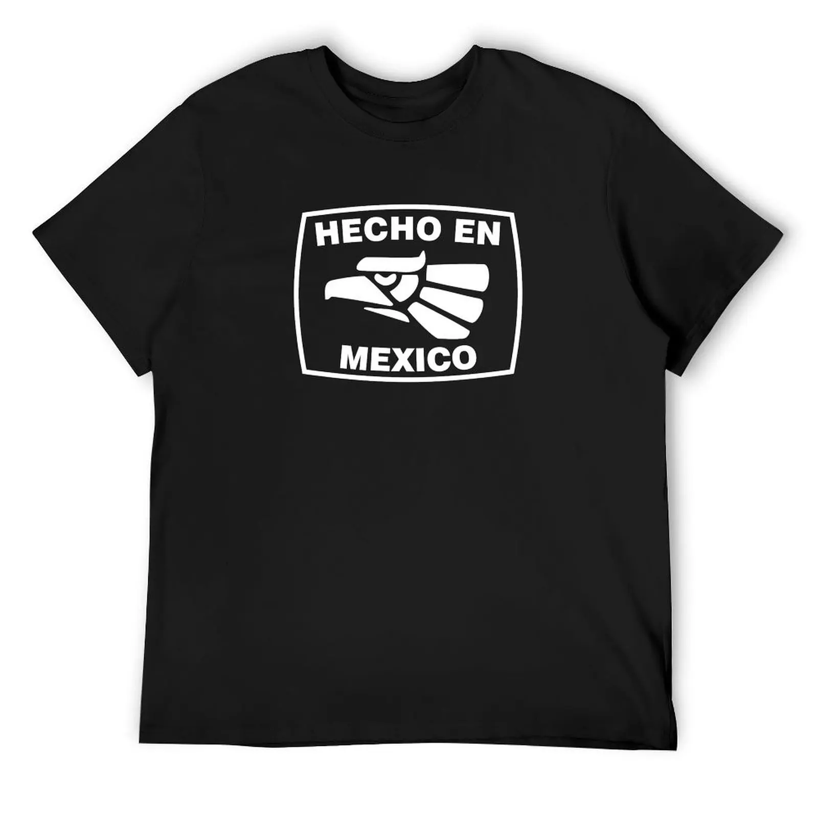 

Hecho en Mexico White T-Shirt blue archive street wear korean fashion men clothings