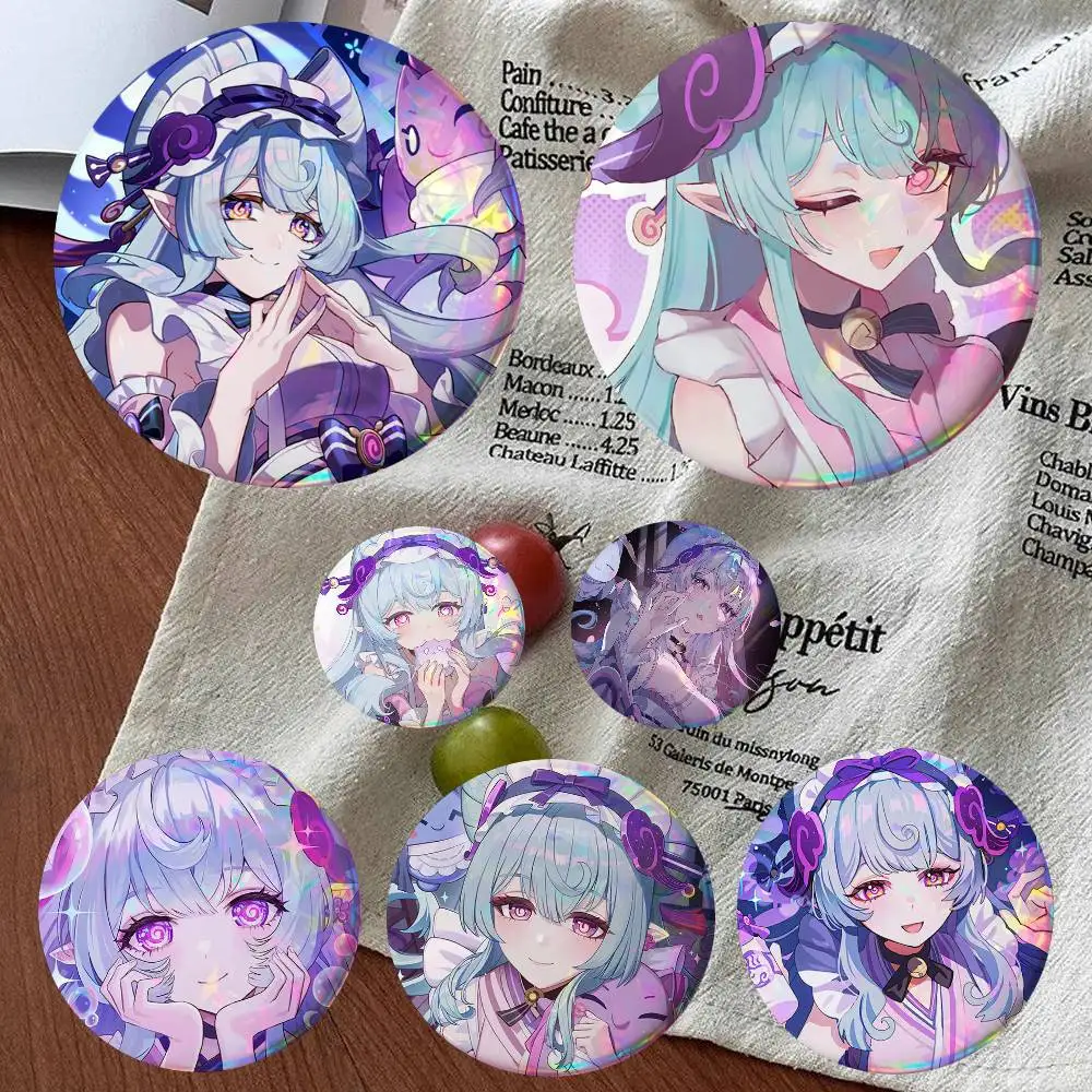 Game Genshin Impact Yumemizuki Mizuki Round Badges Can Be Used To Decorate Clothes And Backpack Pins