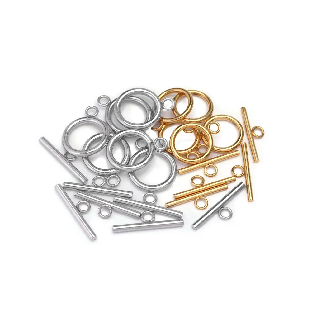 

Diy Stainless Steel Jewelry Clasps Set Mixed Color Durable Necklace Chain Connector Buckles For Bracelet Anklet Making