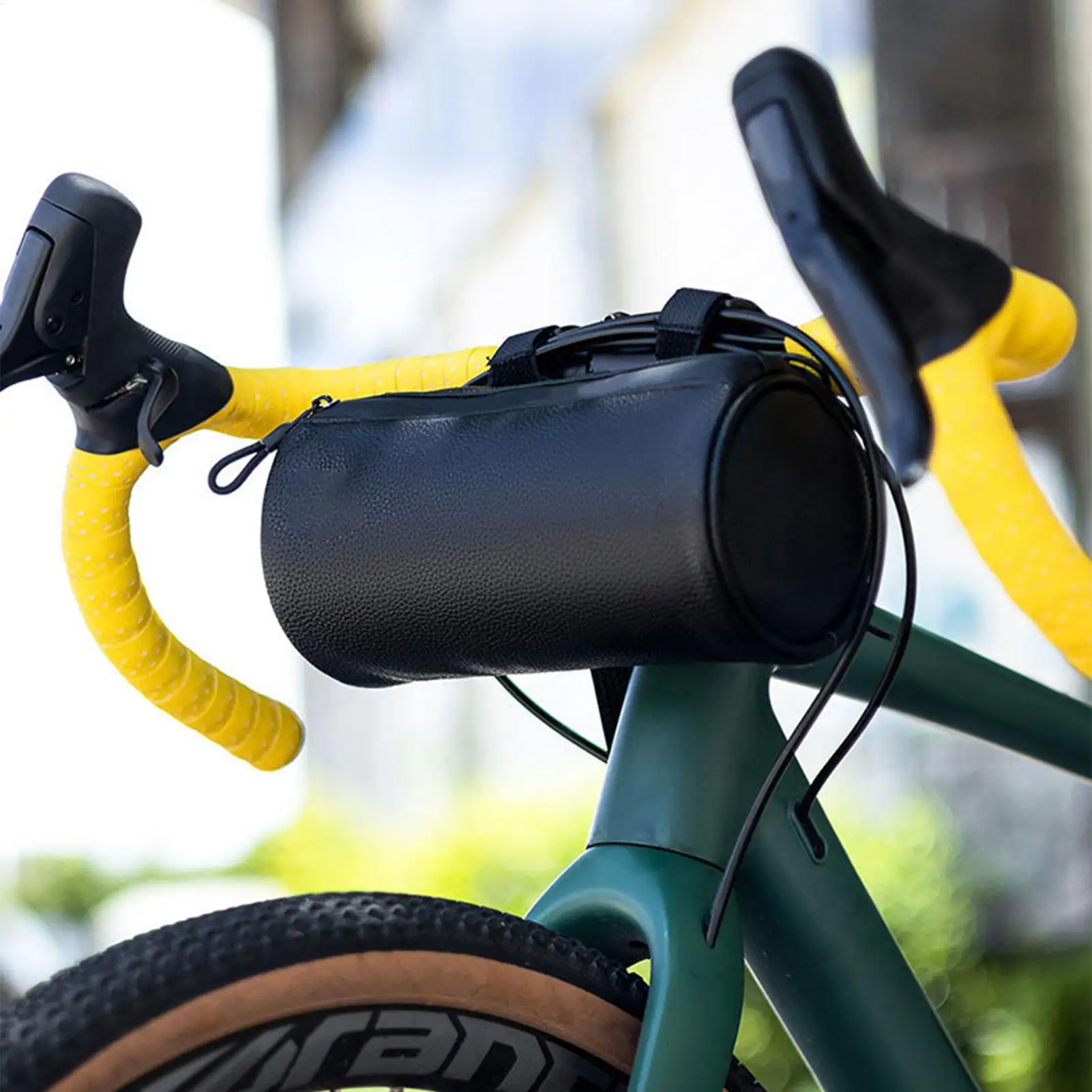 حقيبة الدراجة المقاومة للماء المحمولة للتخزين حقيبة كتف لركوب الدراجات حقيبة لفة للرجال والنساء على الطرق الجبلية والسفر وركوب الدراجات والتخييم #2