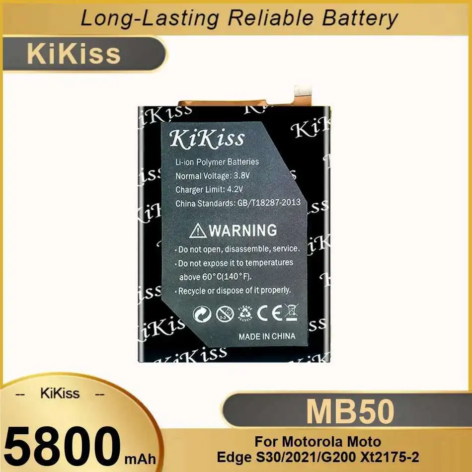 

5800mAh For Motorola Moto Edge S30 2021 G200 XT2175-2 High-Capacity Long-Lasting Performance MB50 Mobile Phone Battery