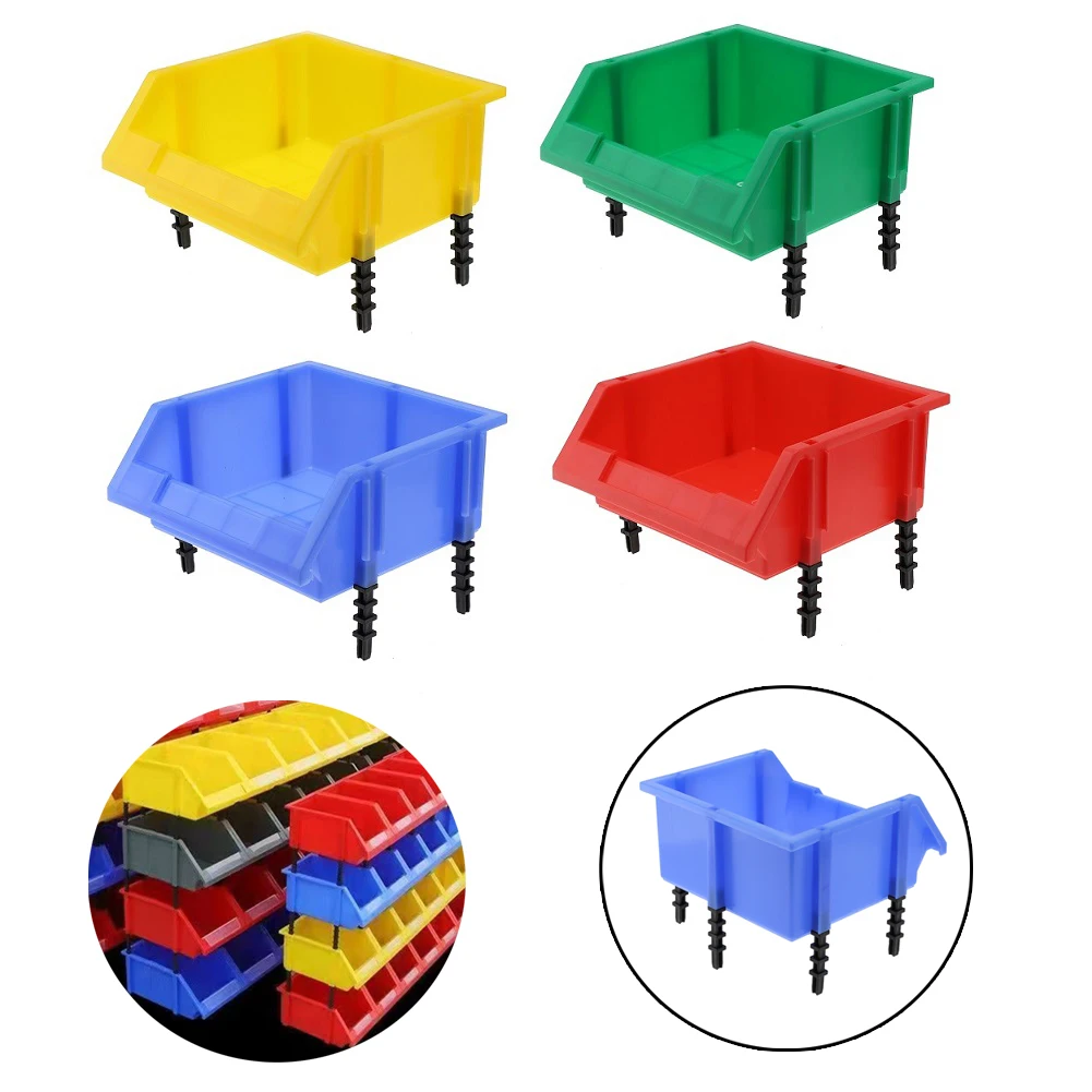 Classification Case Parts Box Workshop Equipment 180*180*80MM 1Pc Blue/Red/Yellow/Green Thick Bevel Goods Shelves