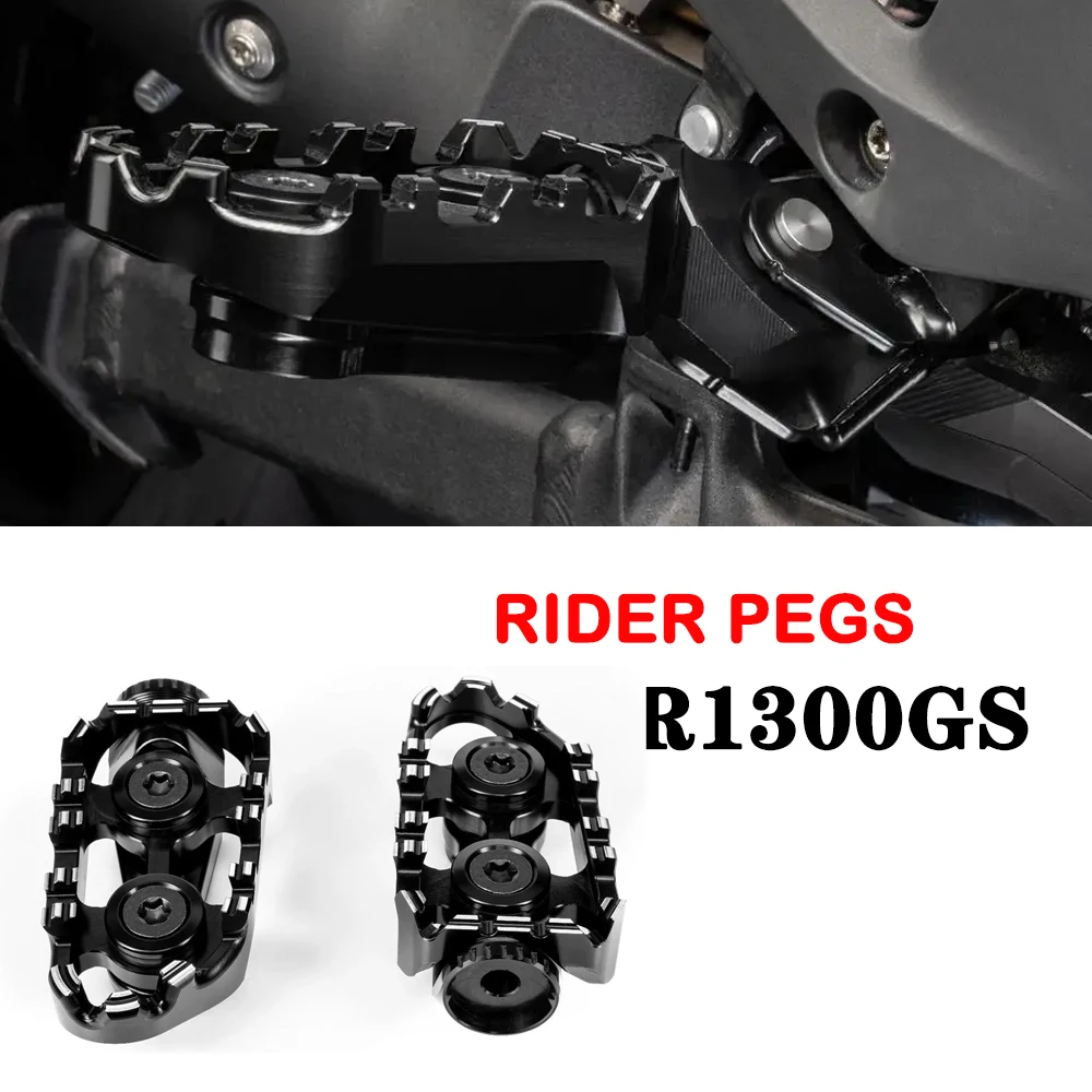 

2024 2023 Driver Footrest Rider Foot Pegs R1300GS Accessories R1300GS Rider Pegs Motorcycle Foot Pegs For BMW R1300GS R 1300 GS