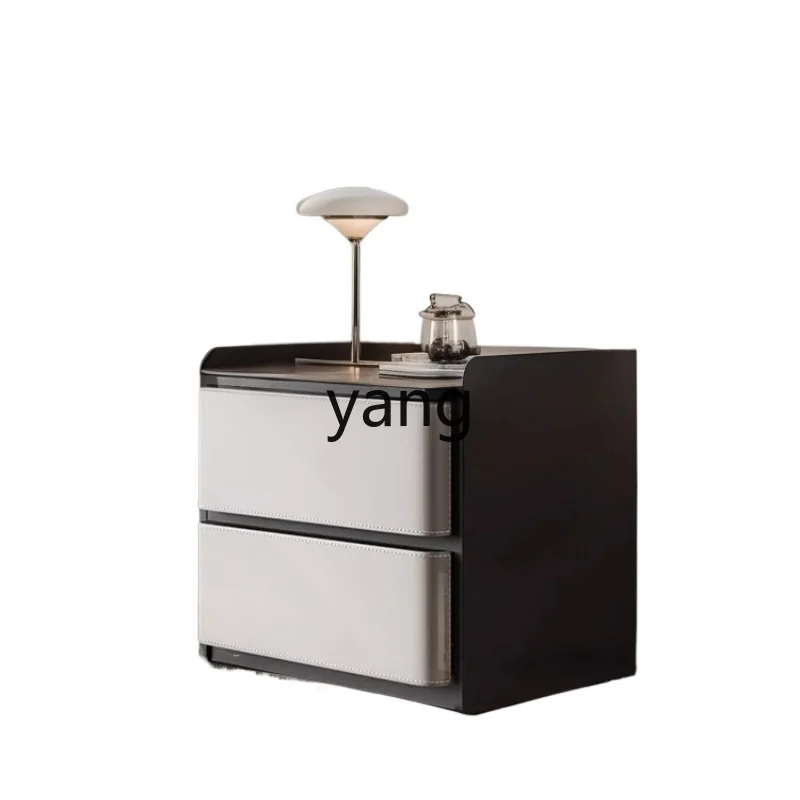 LTT minimalist bedside table bedroom simple modern light luxury bedside storage cabinet