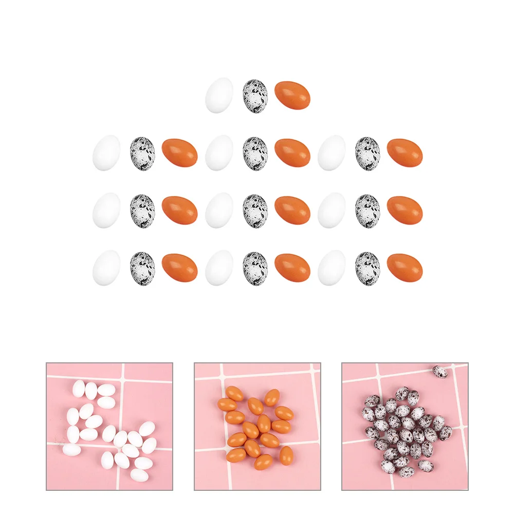 

Mini Imitation Eggs Miniature Decoration Little Plastic Chicken Shaped Collection
