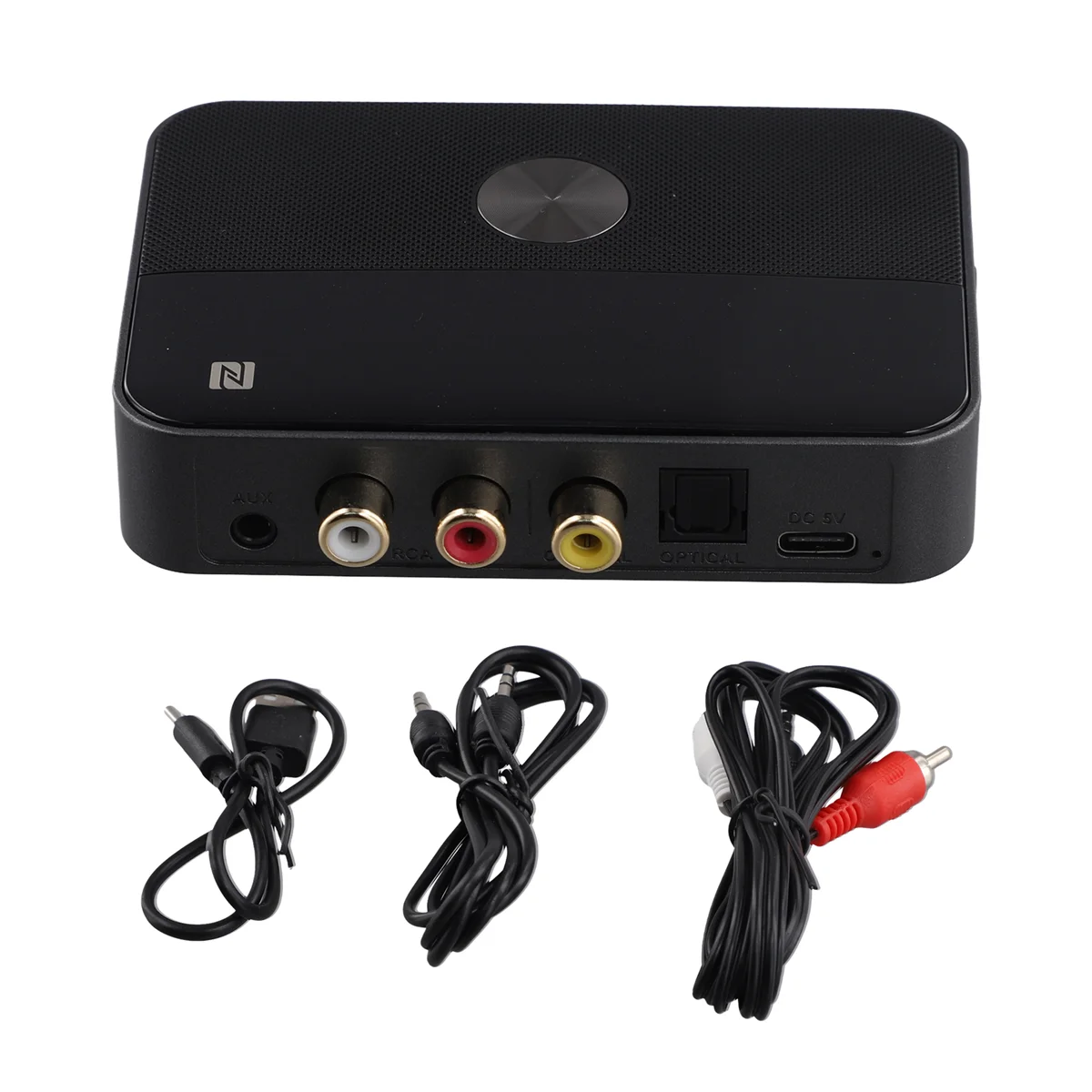 2 in 1NFC Bluetooth 5.3 Receiver and Transmitter 3.5mm Aux Coaxial Optical Digital to Analog Audio