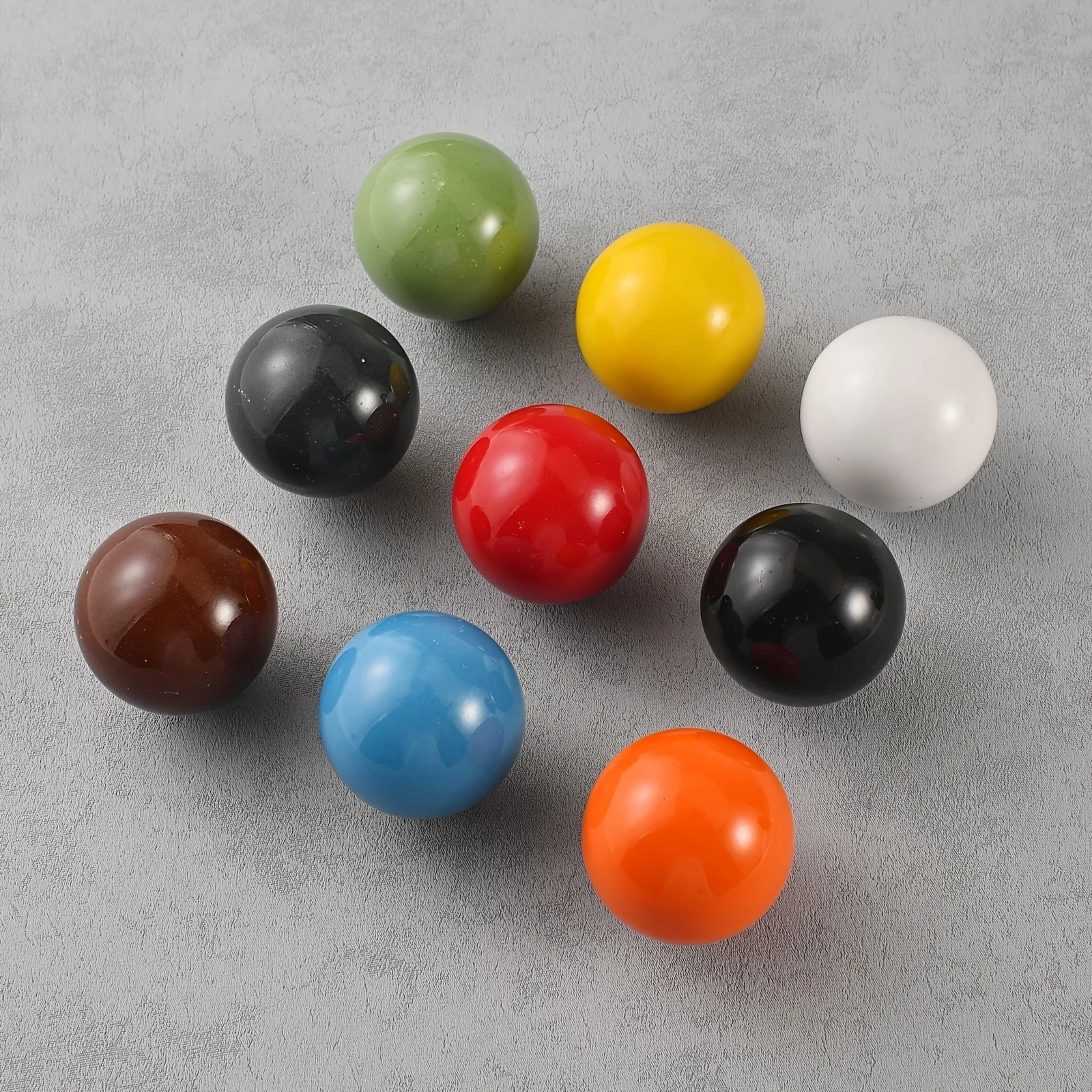 2 pieces of minimalist dopamine color ceramic round single-hole pull handle, drawer small handle
