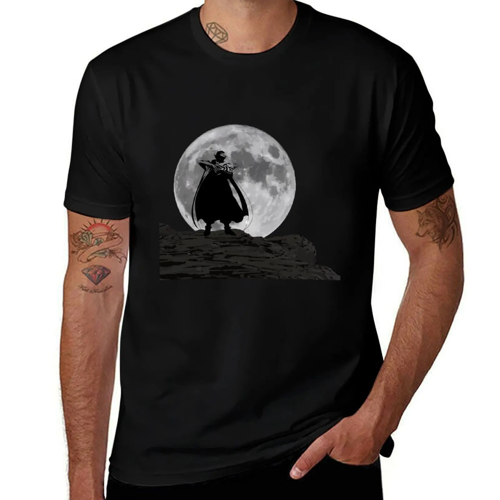 Fighter in the moonshine T-Shirt Streetwear Print Tee Shirt T-Shirt