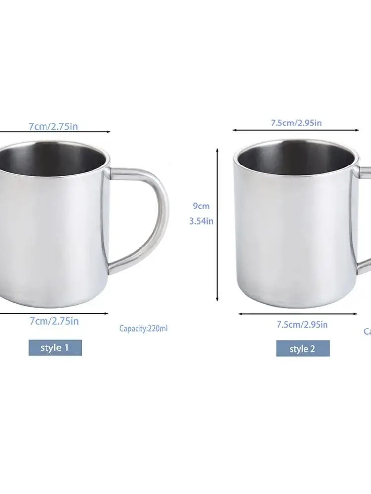 220 ml/300 ml Personaliseer FOTO Roestvrijstalen mok Exclusieve aangepaste koffiekop Campingmok Metalen beker Draagbare melkkop Cadeau - afbeelding 2