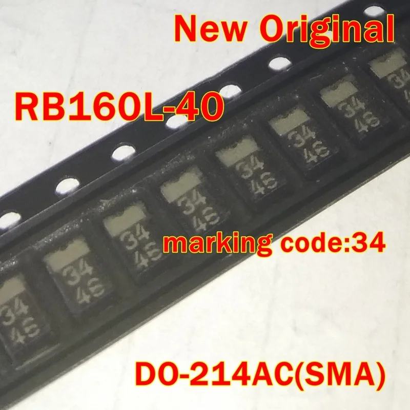 

5Pcs to 300Pcs Rb160L-40Te25 Rb160L-40 Do-214Ac(Sma) New Original Marking Code:34 Schottky Barrier Diode 1A 40V