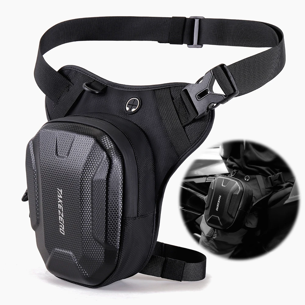 

Motorcycle Drop Leg Bag Waterproof Motorbike Wasit Bag Large Capacity Bicycle Thigh Belt Bag for Outdoor Sports Ride