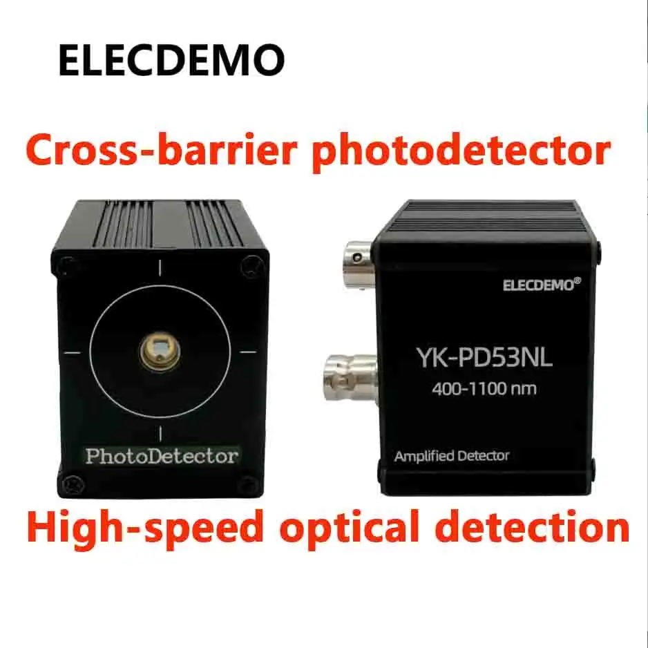 High Speed Silicon Photodetector Module, 4-Gain Adjustable TIA, 20MHz Wideband, 200-1700nm Wavelength, Low Noise PD Board DIY
