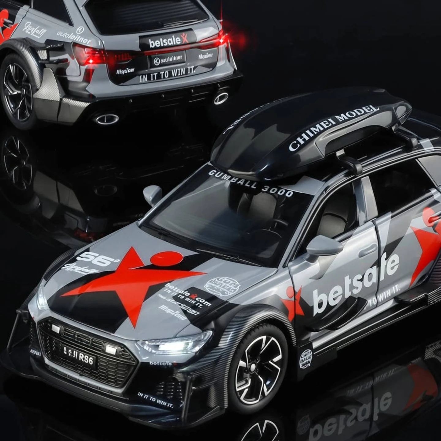 1:32 RS6 Legierung Spielzeug Auto Modell Metall Körper Tür Kann Geöffnet Werden Zurückziehen Sport Fahrzeuge Kind Geschenke Spielzeug