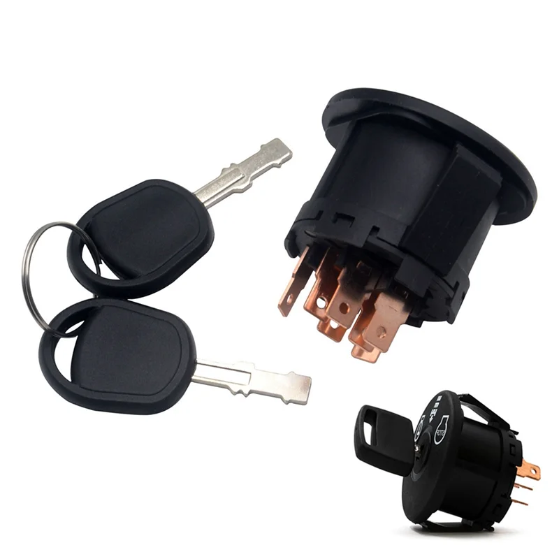 Ignition Switch 4 Position with Key for Riding Lawn Mower Tractor 193350 532193350