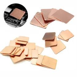 5-30Pcs Laptop Copper Sheet Plate Strip Shim Thermal Pad Heatsink Sheet For GPU CPU Chip 0.3/0.5/0.8/1.0/1.2/1.5/2.0mm