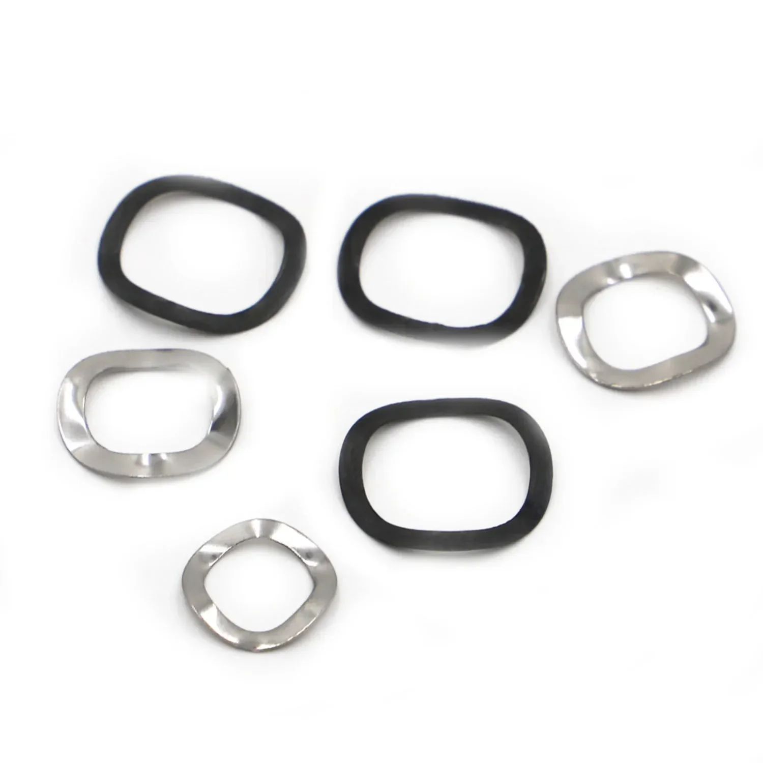 M3 M4 M5 M6 M8 M10 M12 M14 M16 M19 M21 M24 M27 M34 304 Stainless Steel Black 65MN Steel Three Wave Washers Spring Washer