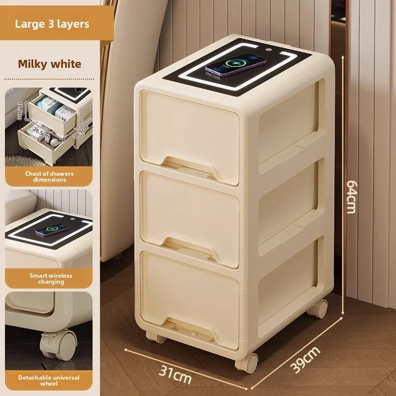 Storage Box, Bedside Table, Thickened Drawer-type Storage Cabinet, Household Living Room, Bedroom, Bedside Seam, Storage Cabinet