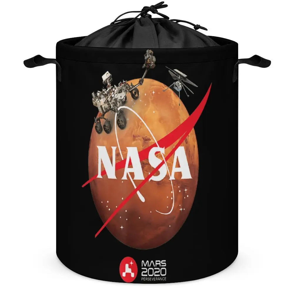 Mars 2020 Perseverance Rover Logo Pullover H Storage Bins Hot Sale Laundry Basket Durable Can Be Folded Towels Large Capacity Li