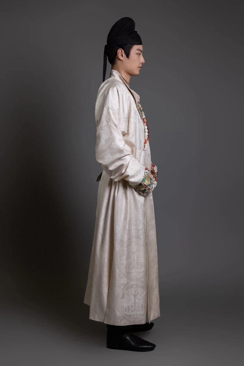 Broccato adulto tradizionale cinese Costume elegante Hanfu Robe Tang Dynasty girocollo abito