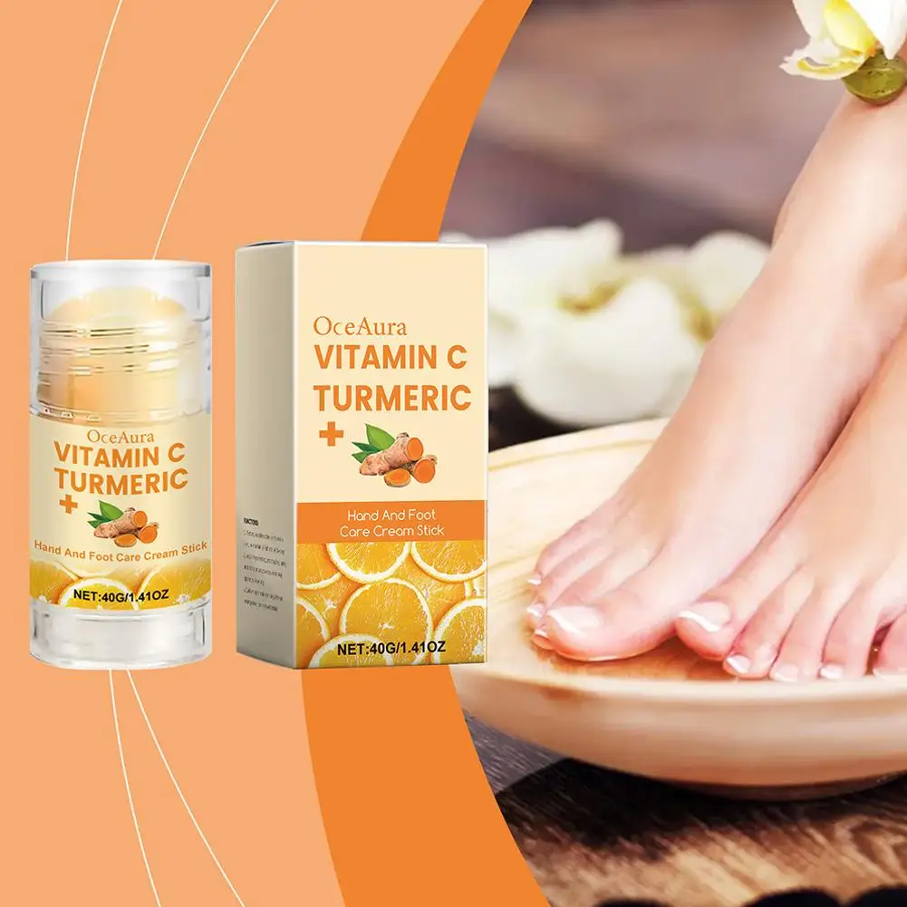 Vitamin turmeric hand and foot stick, used to moisturize and the elastic making skin hands feet, R5M9