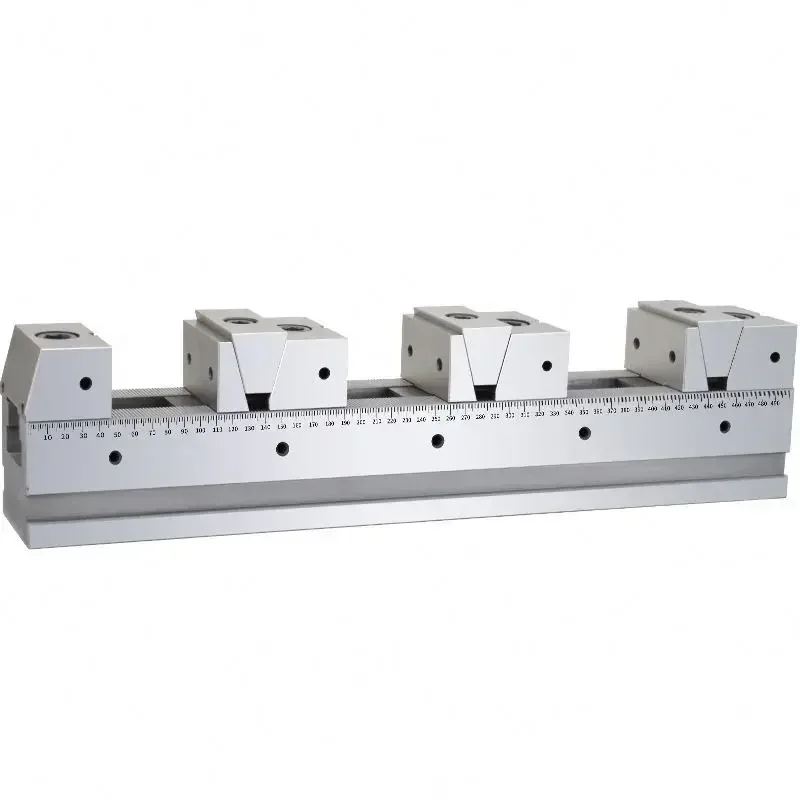 

2026 KSD50-500-4FD Cheap Precision Versatile Multi Clamping Adjustable Multiple Line Up Vise Rail System for Cnc Machine