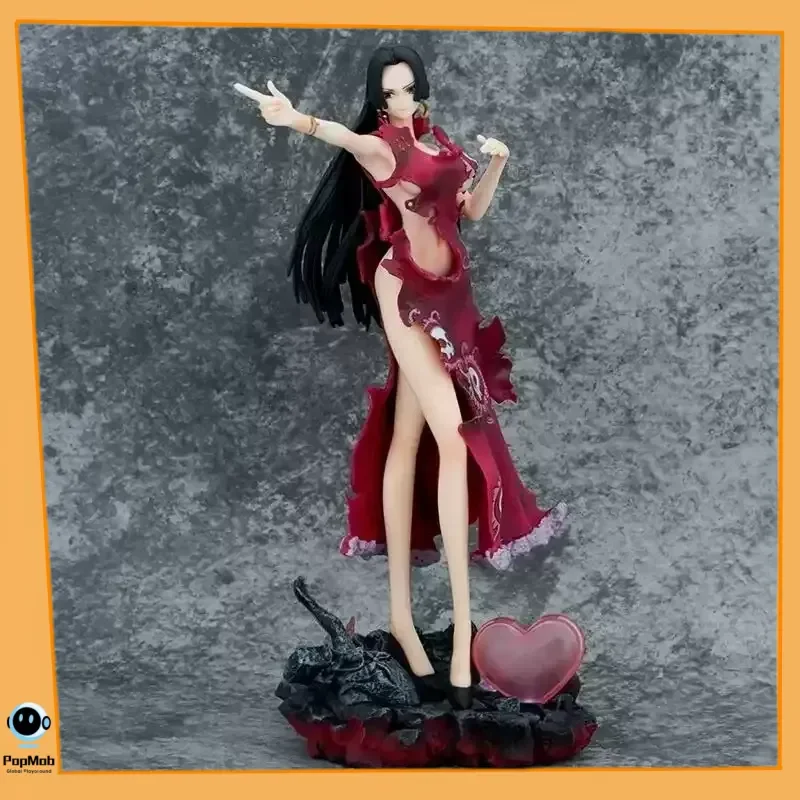 

Beauty Pirate Empress Hancock Snake Figure Broken Clothes Scene GK Anime Model Collectible Display Statue Gift