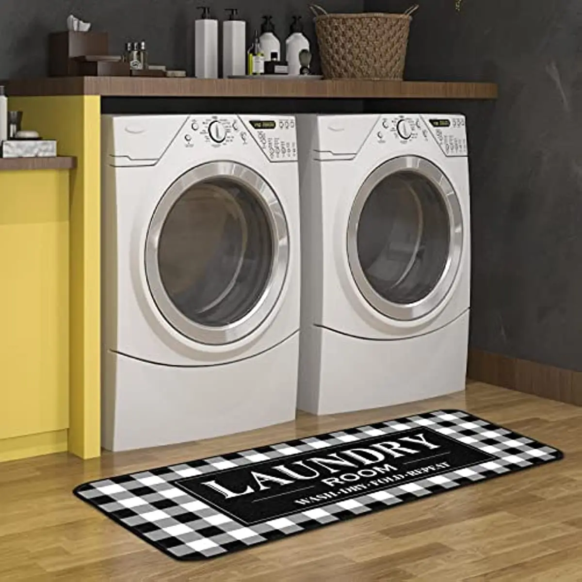 Laundry Room Rug Non Slip Laundry Mats Mudroom Laundromat Runner Farmhouse Kitchen Floor Mat Bathroom Laundry Room Decor