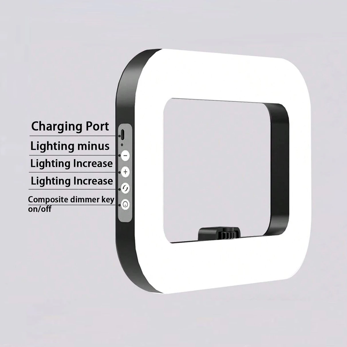 11 inch selfie light with rotatable stand and cell phone holder LED selfie light portable mini fill light for cell phone photogr