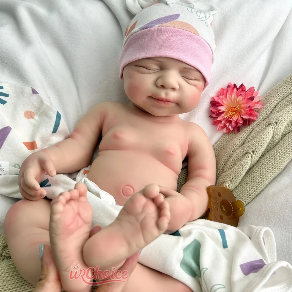 20 pollici morbido al tatto silicone rinato neonato/ragazza dettagli realistici pelle 3D può utilizzare ciucci bambola rinascita per fotografia giocattolo per bambini