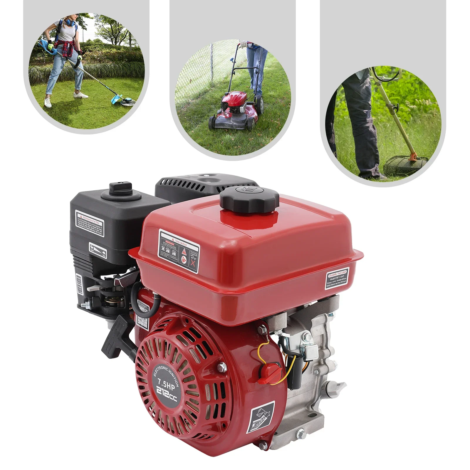 

3000W 4 Stroke Gas Powered Portable Engine 7.5 Hp Go Kart Engine Mini Bike Engine Electric Start Motor Air Cooling