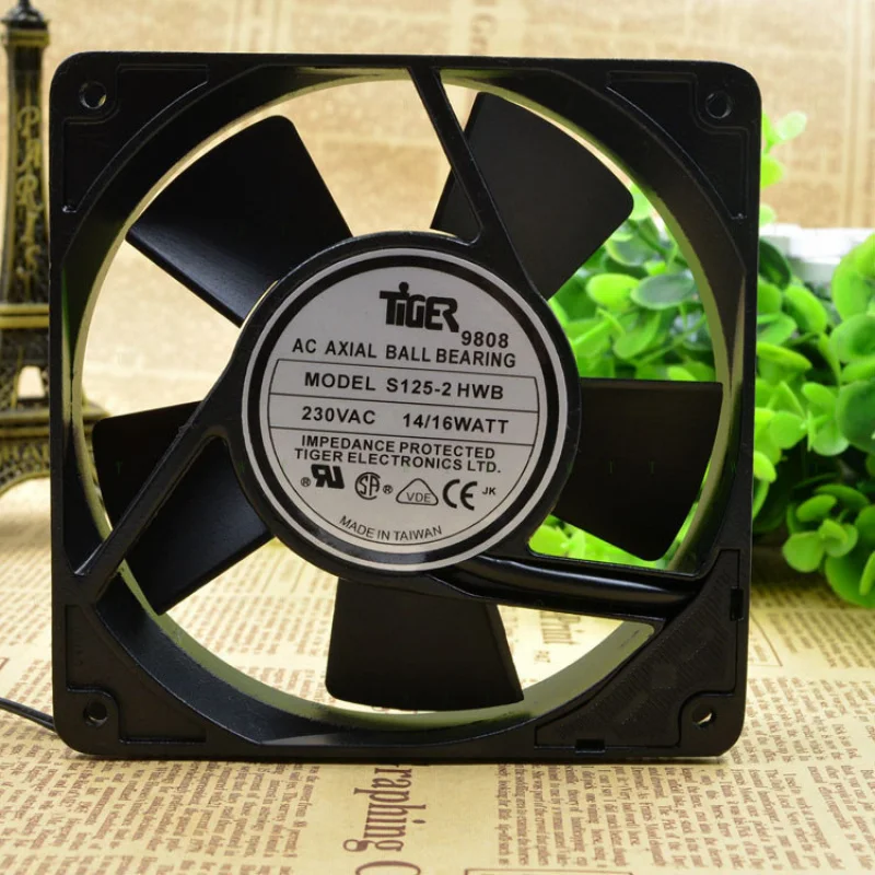 

H S125-2 HWB 230V 14/16WATT 12025 Aluminum Width Inline Power Supply Cooling Fan