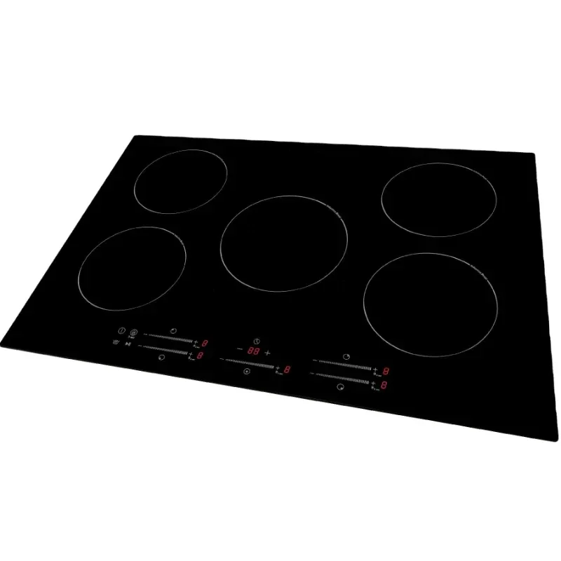 77/90cm built in 5 burner induction cooker hob