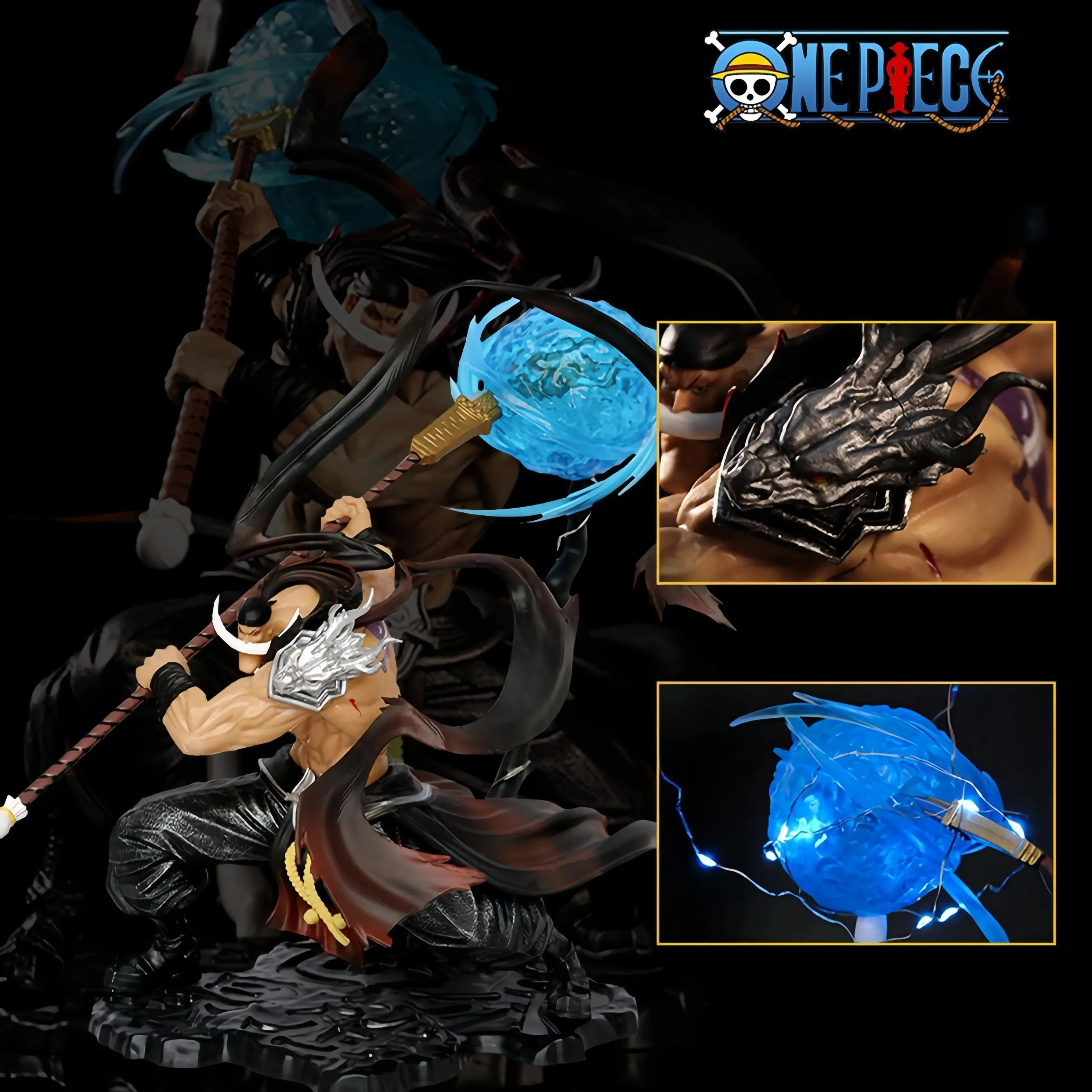 

Edward Newgate Action Figures Anime One Piece Figure PVC Figurine Collect Toy Doll Night Light Desktop Decoration Toys Gift