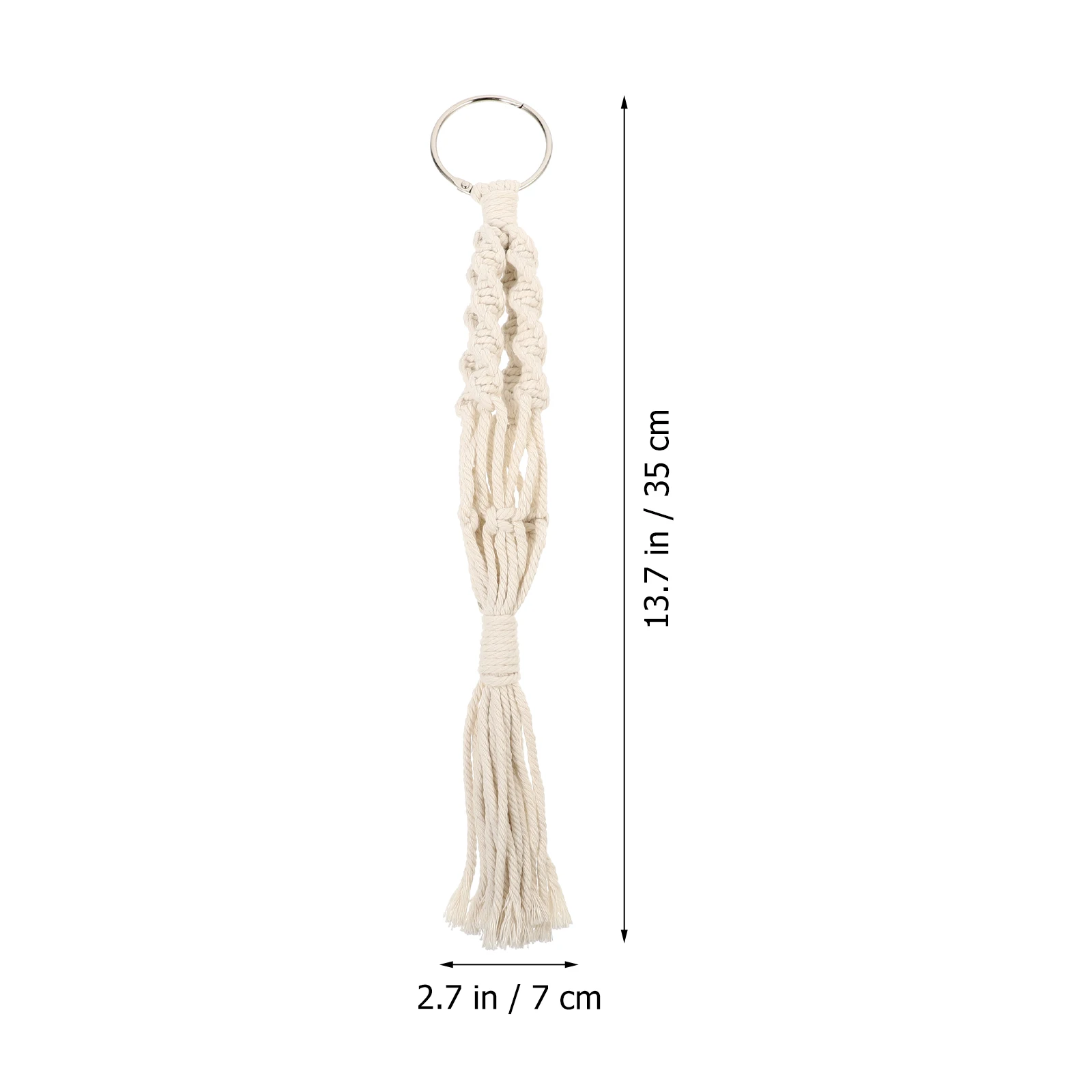 

3Pcs Cotton Woven Flower Pots Holder Easy Install Elegant Heavy Duty Planter Hanger Home Decor Indoor Outdoor Use