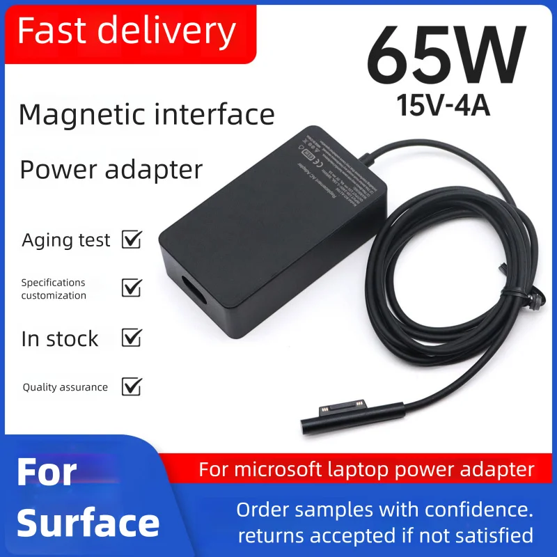Nuevo adaptador de corriente de 65W 15V 4A para portátil, cargador de CA para Microsoft Surface Pro3 Pro4 Pro 5 Pro 6 Pro7 Pro X Notebook USB 5V 1A