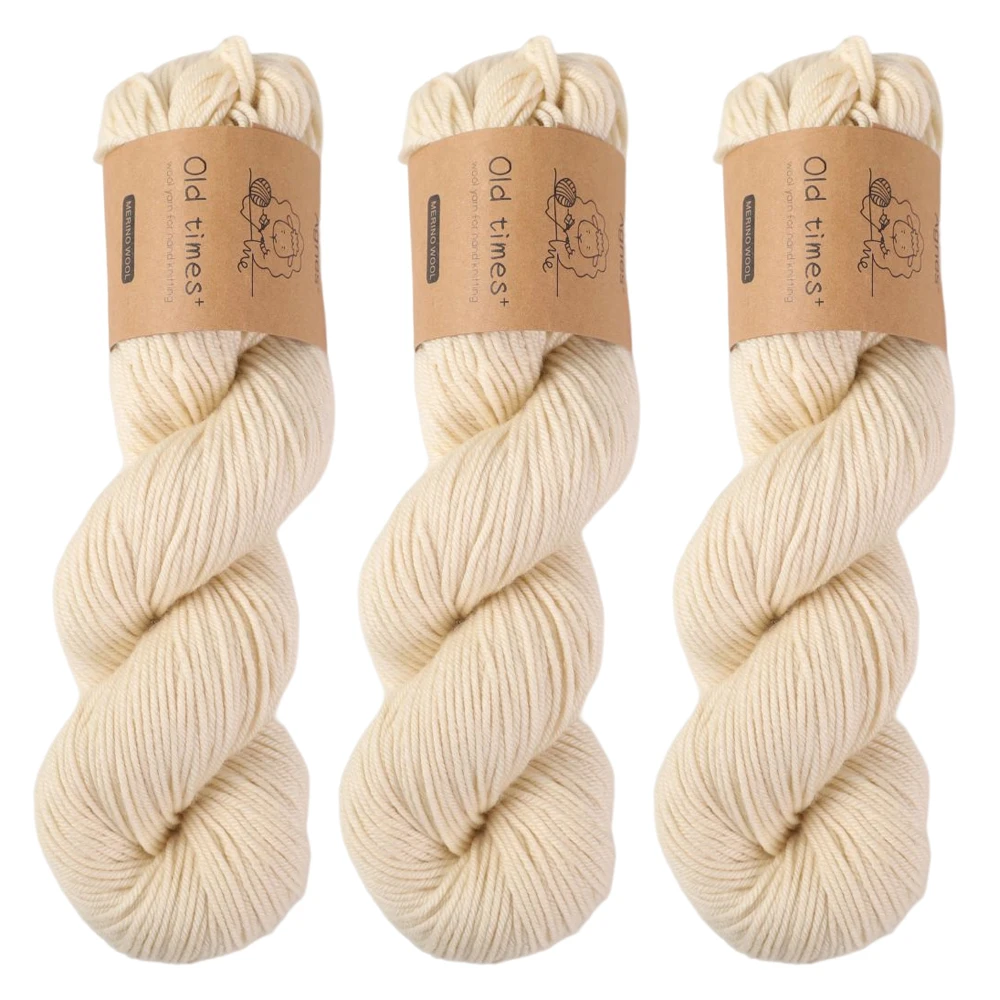 3pcs Knitting Crochet Yarn Merino Wool Hand Soft Sweater Scarf Hat Woven Rainbow Baby DK Thread 100g / Skein