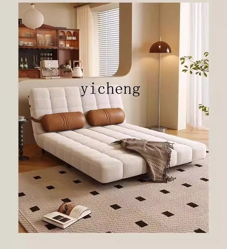 

X-11 sofa bed cream wind retractable small apartment living room single folding dual-purpose sofa bed