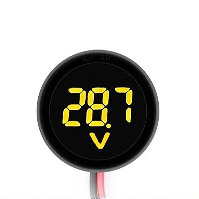 Digital Display Circular Two-wire Voltmeter DC Digital Voltmeter Head Display Protection Tools