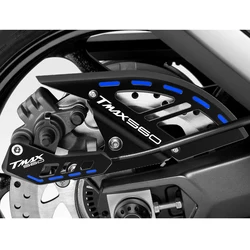 Abrazaderas de línea de freno CNC, cubierta protectora de disco de freno trasero, accesorios de motocicleta para YAMAHA TMAX, T-MAX, 560, TMAX560, TECHMAX