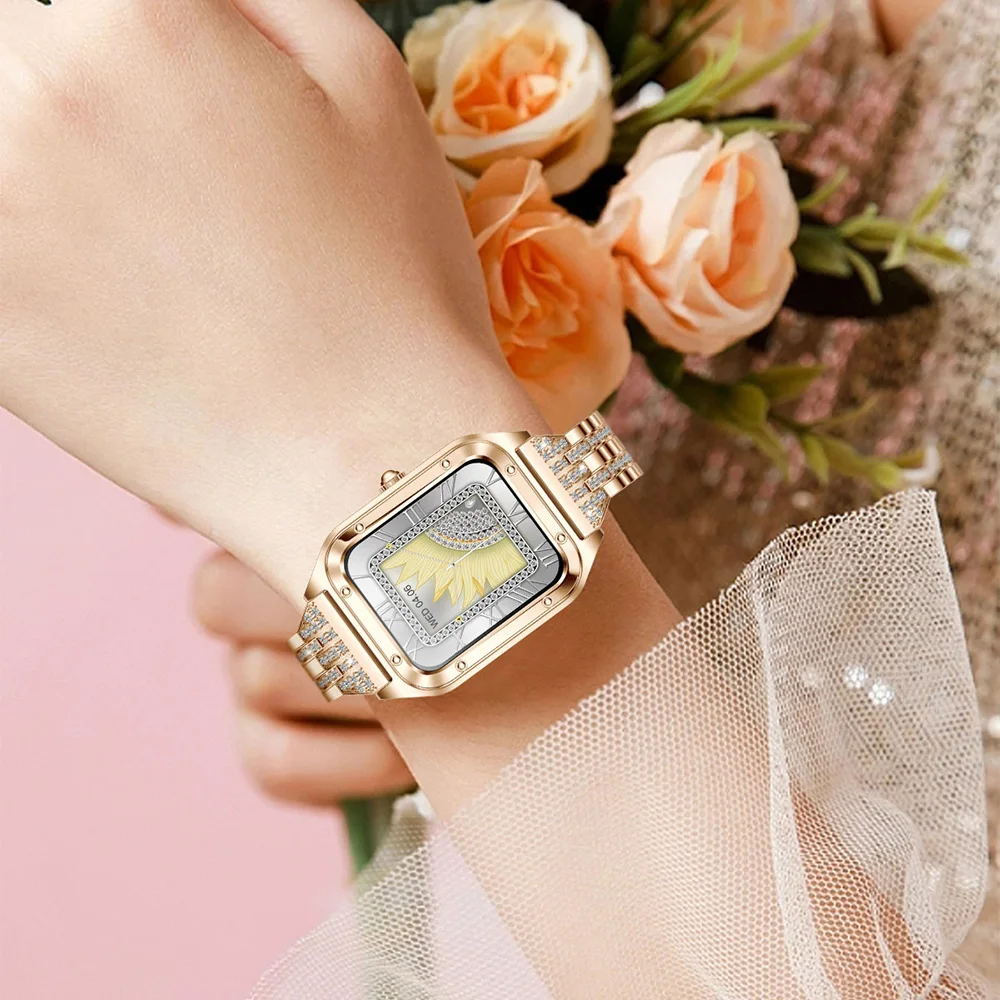 2025 neue Smartwatch mit 1,57 HD-Bildschirm, dynamische Herzfrequenz-Schlafüberwachung, Musiksteuerung, mehrere Übungsmodi, Smartwatch für Damen