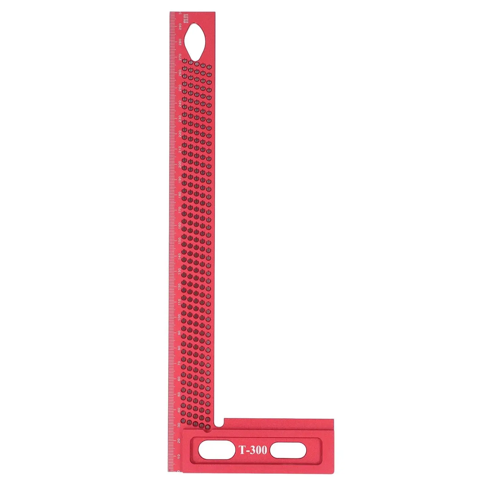 

Durable L Ruler Carpenter with Hole - Right Angle Tool for woodworking Projects