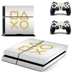 Pure White Symbol Logo Design PS4 Skin Sticker decalcomania Cover per Console e 2 controller PS4 Skin Vinyl