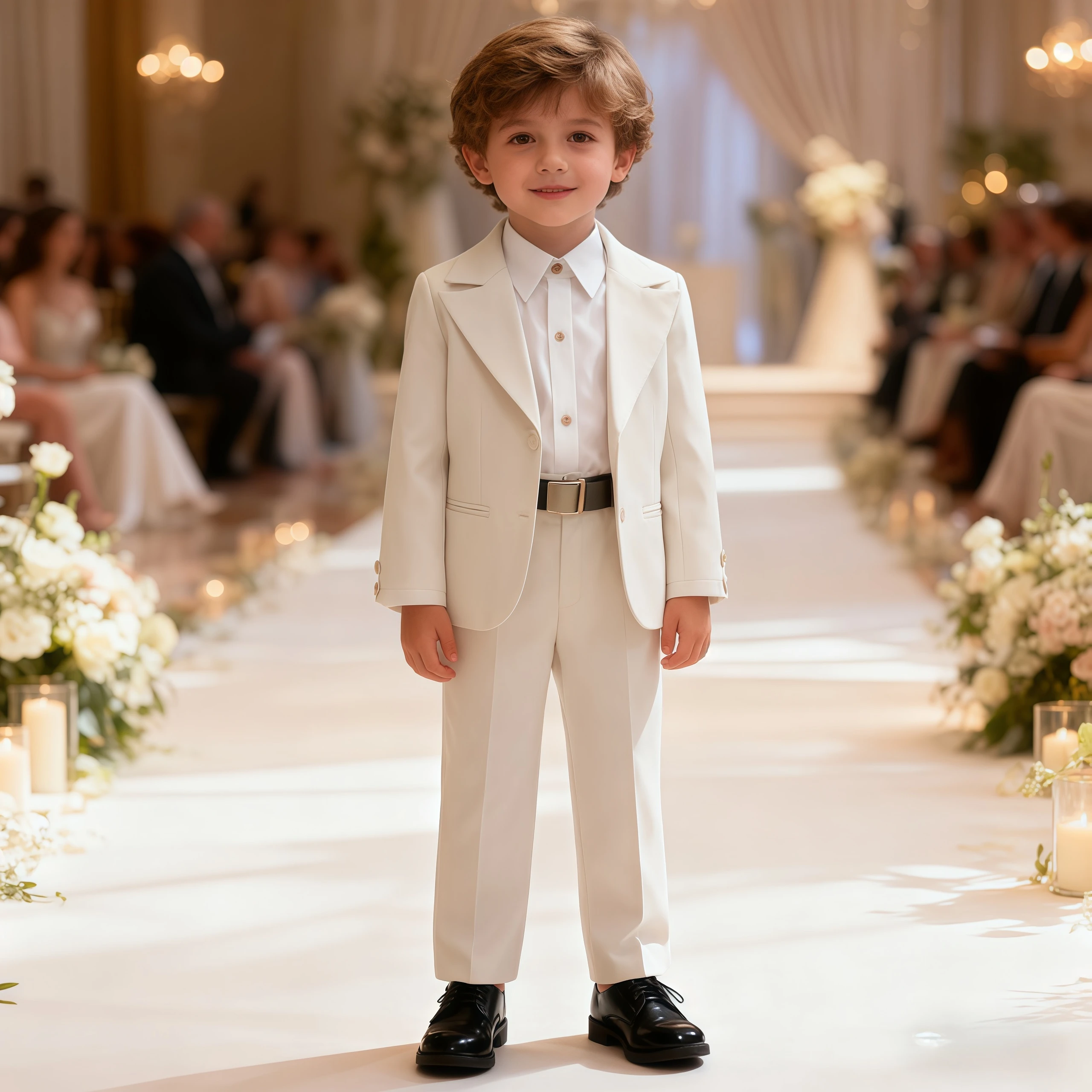 

Baby Boys Clothing Children White Shirt Jacket Coat With Pants For Flower Kids Wedding Party Formal Occasion Costume Outfits Set