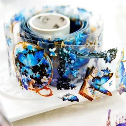 1Roll 2M Tape Exotic love PET Retro Handbook Material Decorative loop Adhesives stickers Supplies Scrapbook cut 50mm*2m