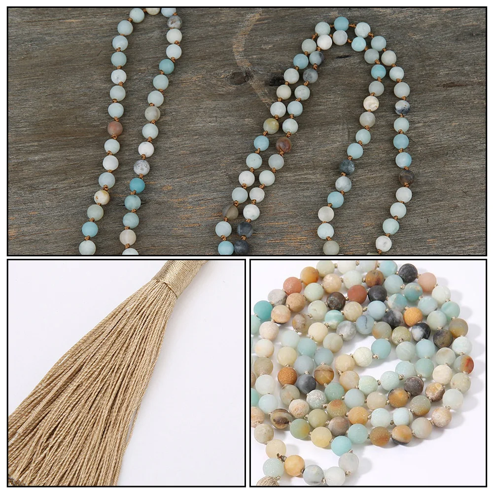 

Natural Stone Tassel Chain Pendant Women Beads Necklace Jewelry Comfortable Stylish Women Jewelry Party Accessories