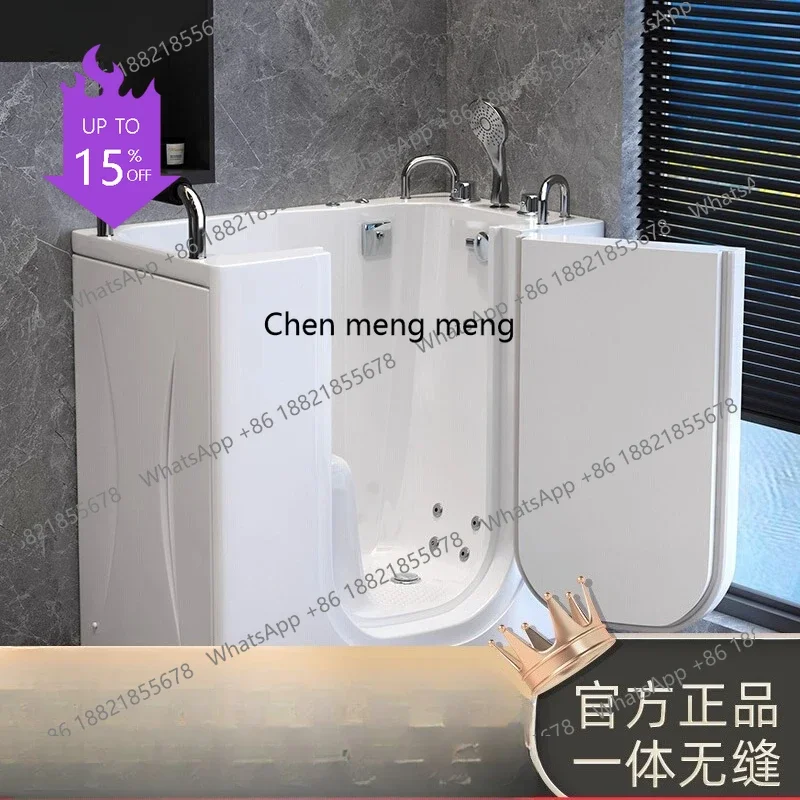 

smt01 Walk-in bathtub for the elderly, side door acrylic massage constant temperature household insulation