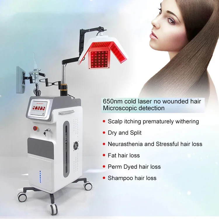 Scalp Care Devices Electric Hair Growth Comb Hair Therapy Growth Machine Scalp Massage Hairbrush Led For Hair Growth