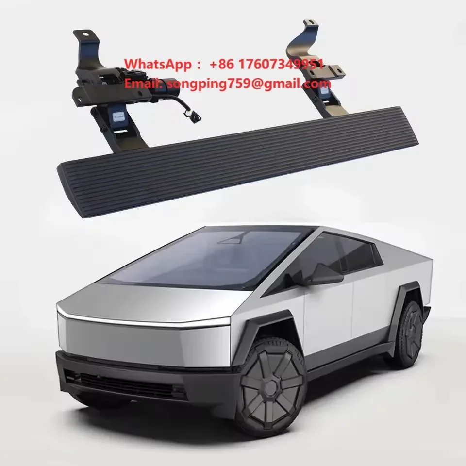 Power Running Board Foot Step Nerf Bars Electrical Power Car Side Step Stairs for Tesla Cybertruck 2024 2025