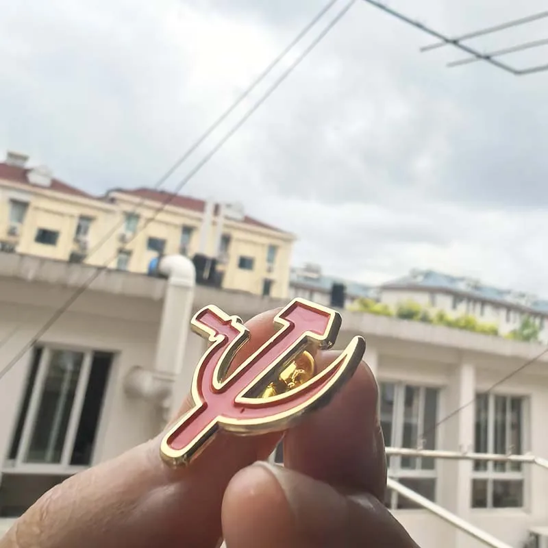 

50 шт. CCCP СССР советский серп Sovjet молоток красная эмаль русская булавка 25 мм Sikkel Hamer булавки для лацканов военный значок