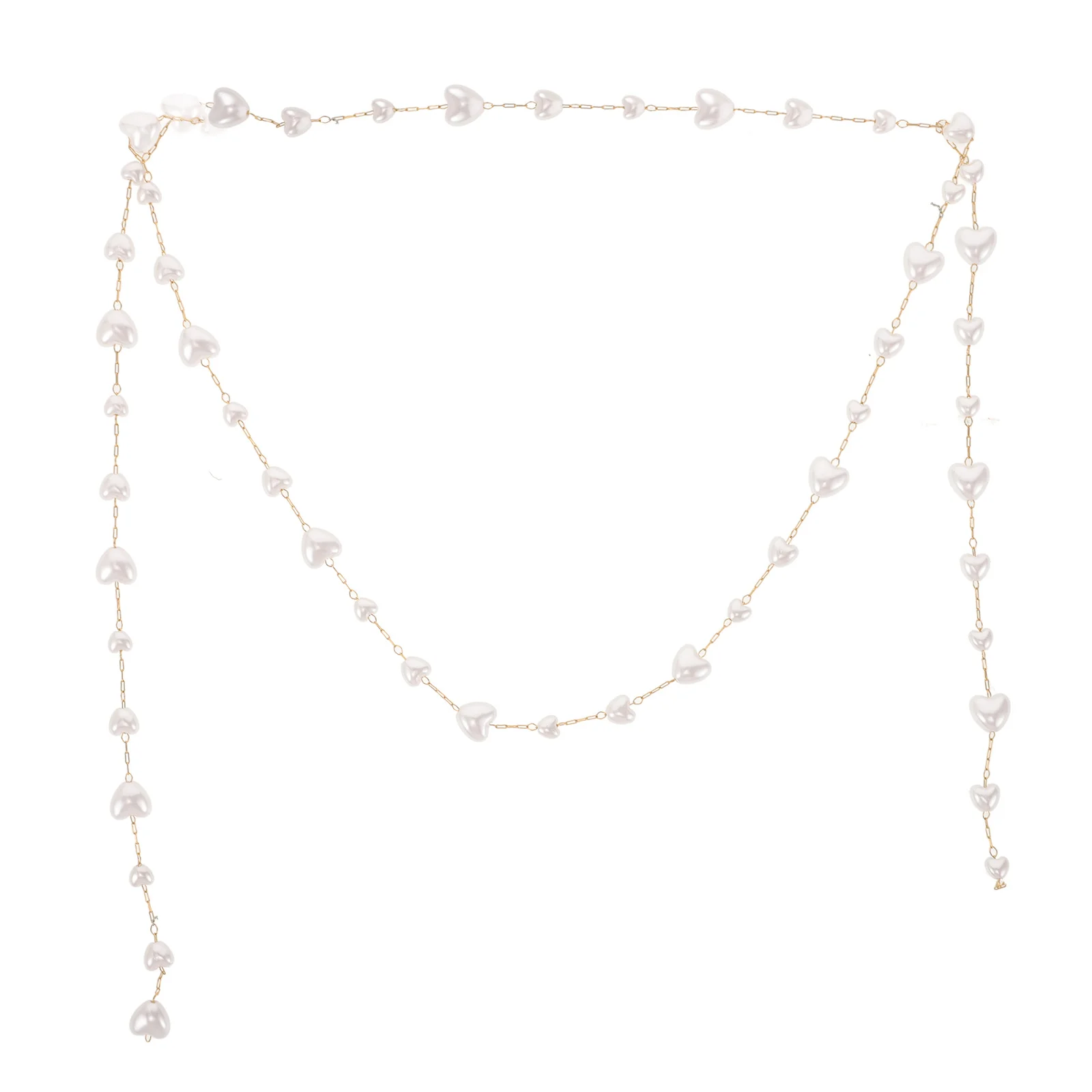 

1M Stainless Steel Pearl Chain For Jewelry Making Faux Pearl Beads Garland Beaded Cable Chain Diy Necklace Bracelet Earrings